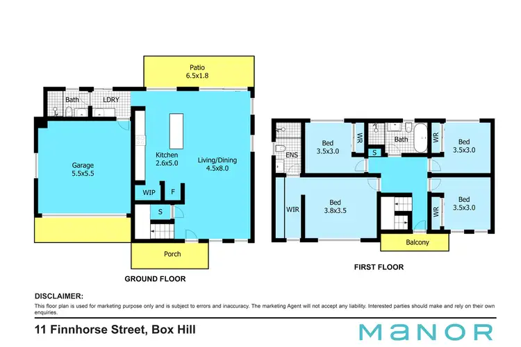 Floorplan of Homely house listing, 11 Finnhorse Street, Box Hill NSW 2765