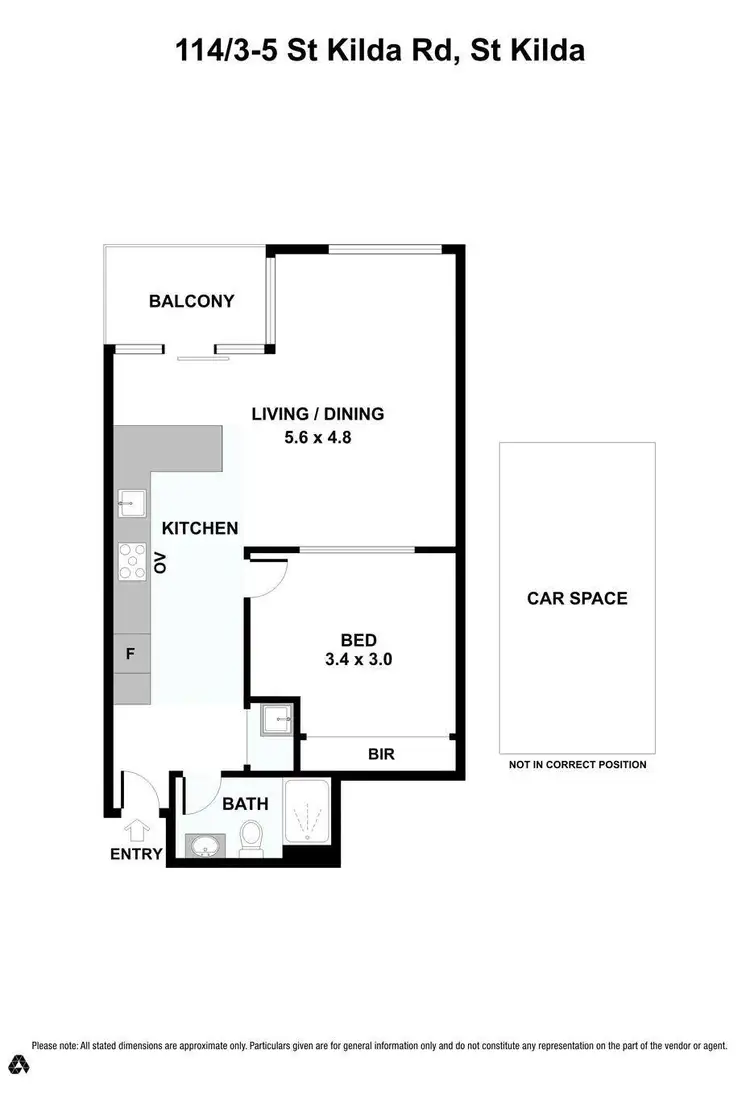 Floorplan of Homely apartment listing, 114/3-5 St Kilda Road, St Kilda VIC 3182