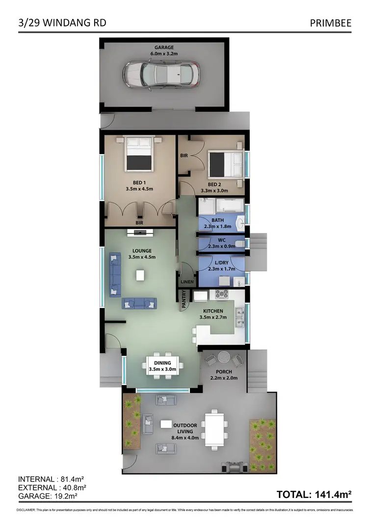 Floorplan of Homely villa listing, 3/29 Windang Road, Primbee NSW 2502