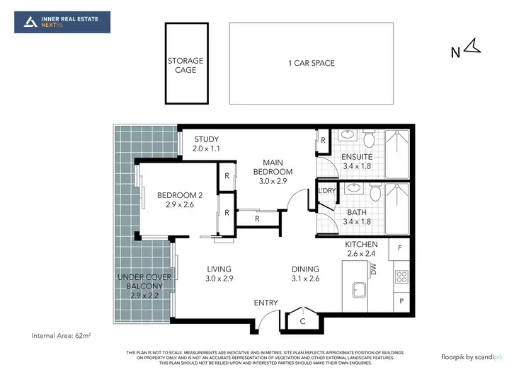 Floorplan of Homely apartment listing, 806/89 Gladstone Street, South Melbourne VIC 3205