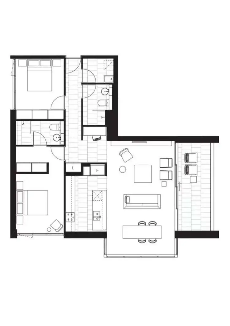 Floorplan of Homely apartment listing, 1901/161 Emu Bank, Belconnen ACT 2617