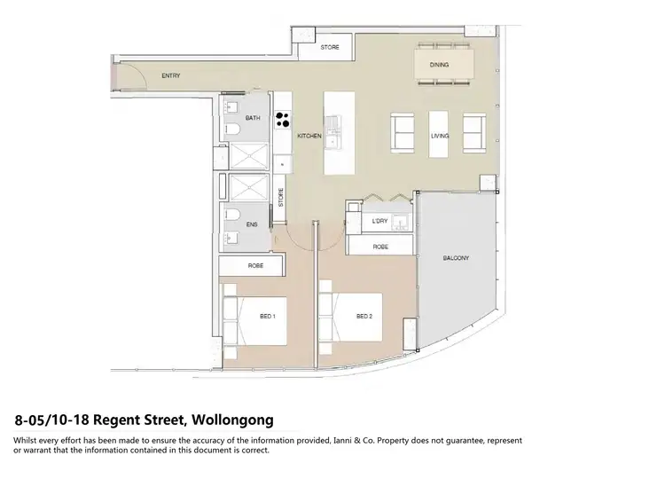 Floorplan of Homely apartment listing, 805/10-18 Regent Street, Wollongong NSW 2500
