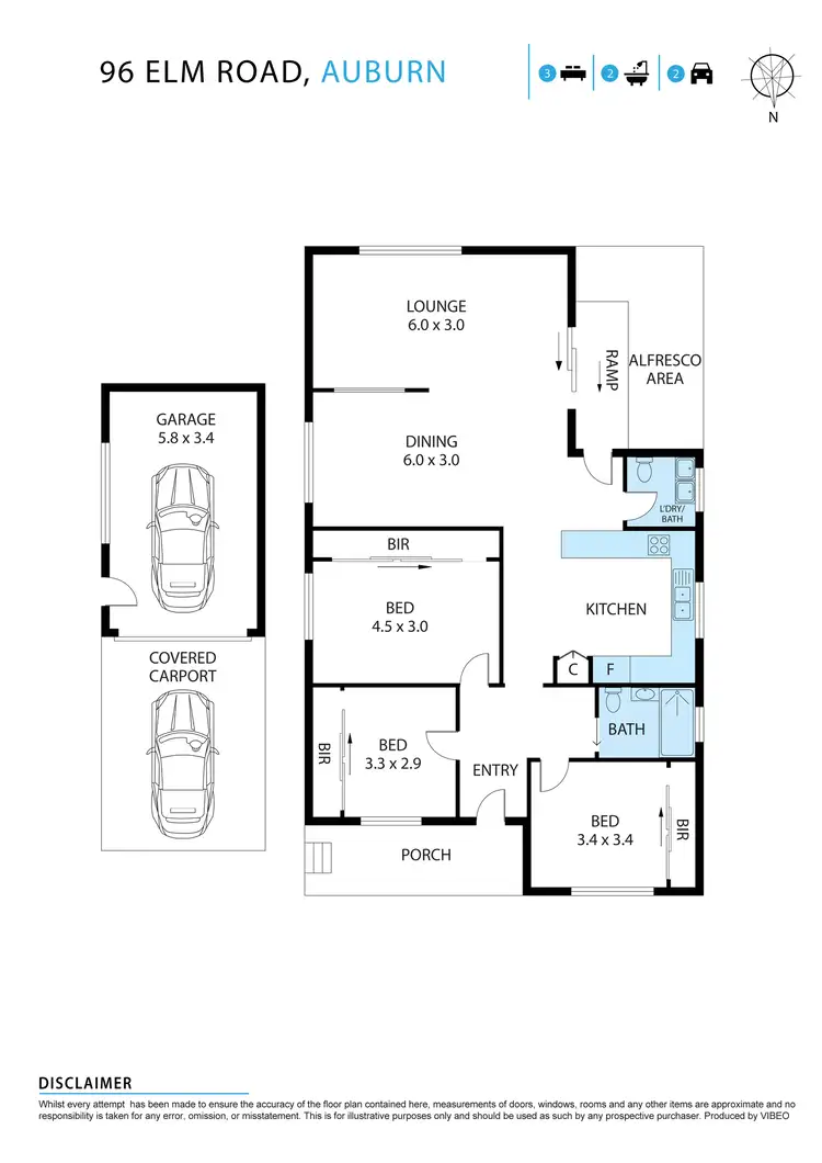 Floorplan of Homely house listing, 96 Elm Road, Auburn NSW 2144
