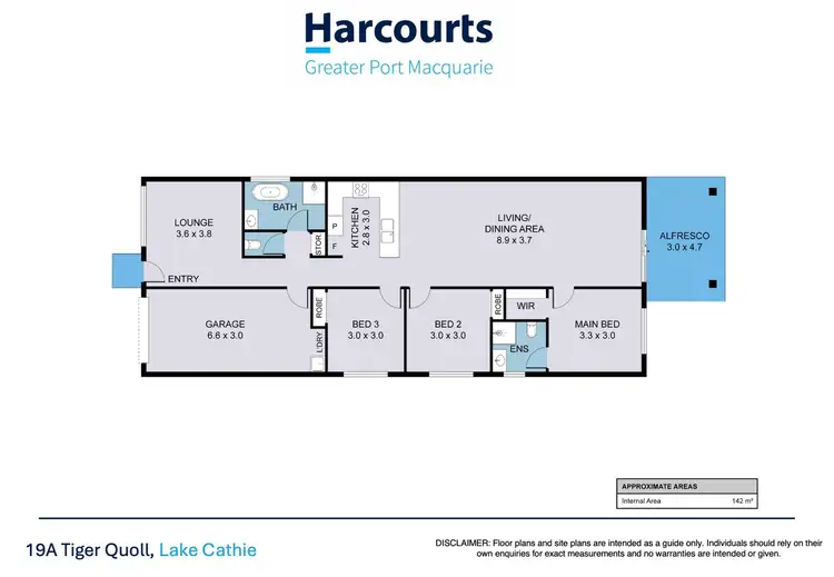 Floorplan of Homely semi-detached listing, 19A Tiger Quoll Drive, Lake Cathie NSW 2445