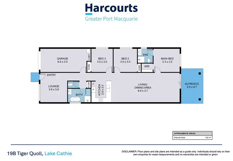 Floorplan of Homely semi-detached listing, 19B Tiger Quoll Drive, Lake Cathie NSW 2445