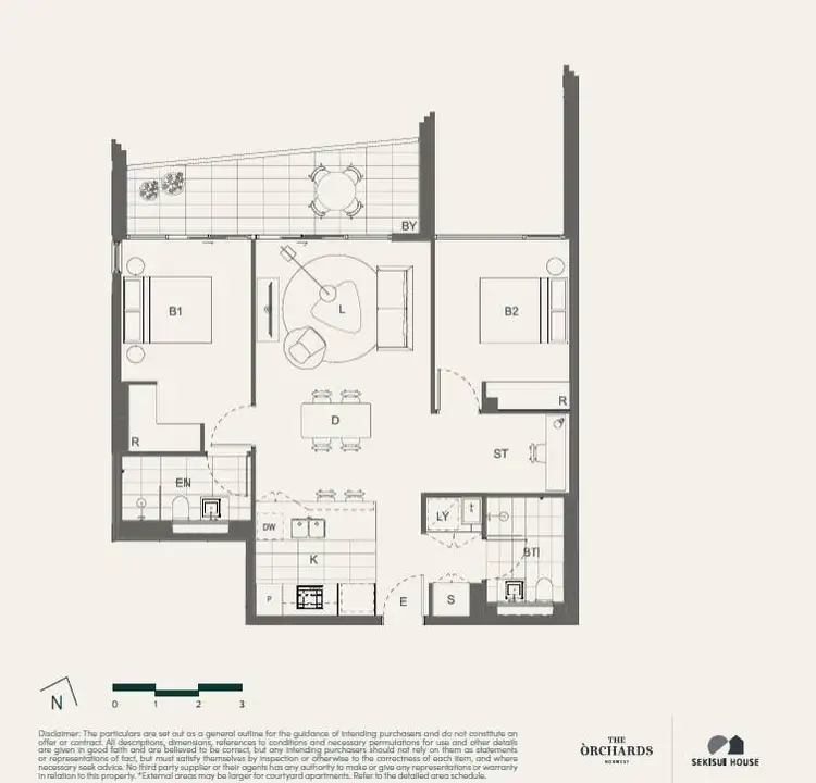 Floorplan of Homely apartment listing, Level 11/1119/25 Spurway Drive, Norwest NSW 2153