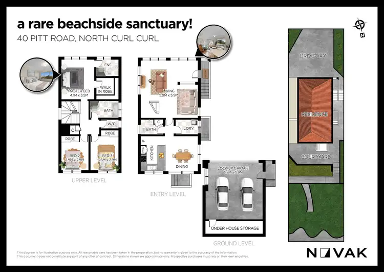 Floorplan of Homely house listing, 40 Pitt Road, North Curl Curl NSW 2099