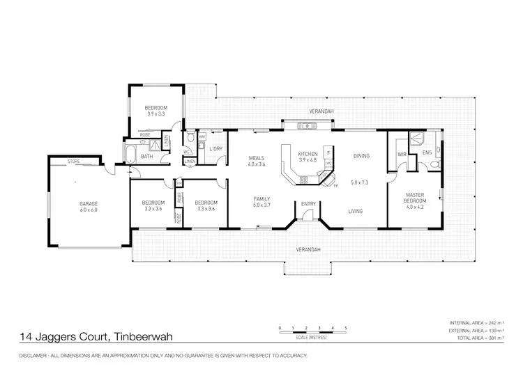 Floorplan of Homely house listing, 14 Jaggers Court, Tinbeerwah QLD 4563