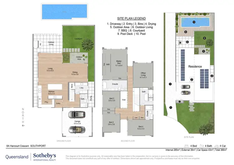 Floorplan of Homely house listing, 8A Harcourt Crescent, Southport QLD 4215