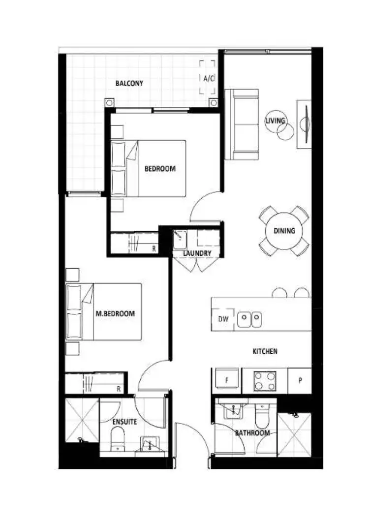 Floorplan of Homely apartment listing, 209/335 Anketell Street, Greenway ACT 2900