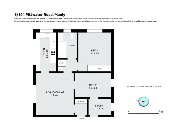 Floorplan of Homely apartment listing, 6/104 Pittwater Road, Manly NSW 2095