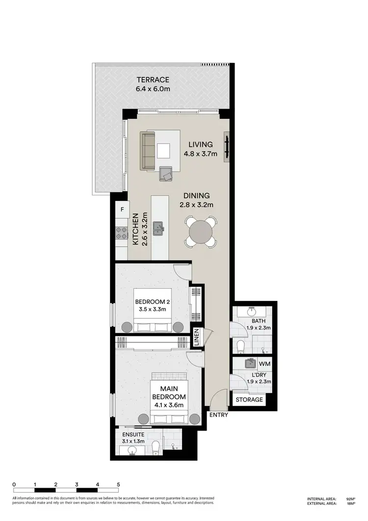 Floorplan of Homely apartment listing, 101/42E Somerset Avenue, Narellan NSW 2567