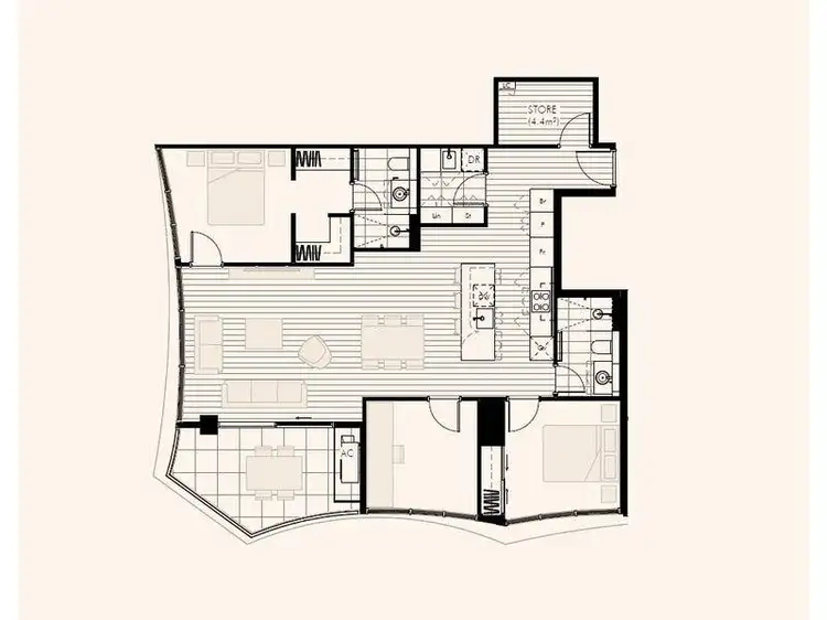 Floorplan of Homely apartment listing, 303/3 Davilak Street, Como WA 6152