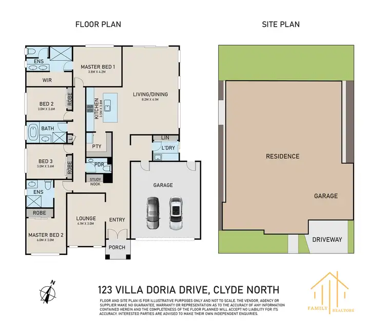 Floorplan of Homely house listing, 123 Villa Doria Drive, Clyde North VIC 3978