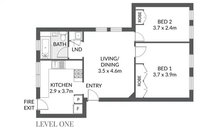Floorplan of Homely apartment listing, 2/115 Carrington Road, Coogee NSW 2034