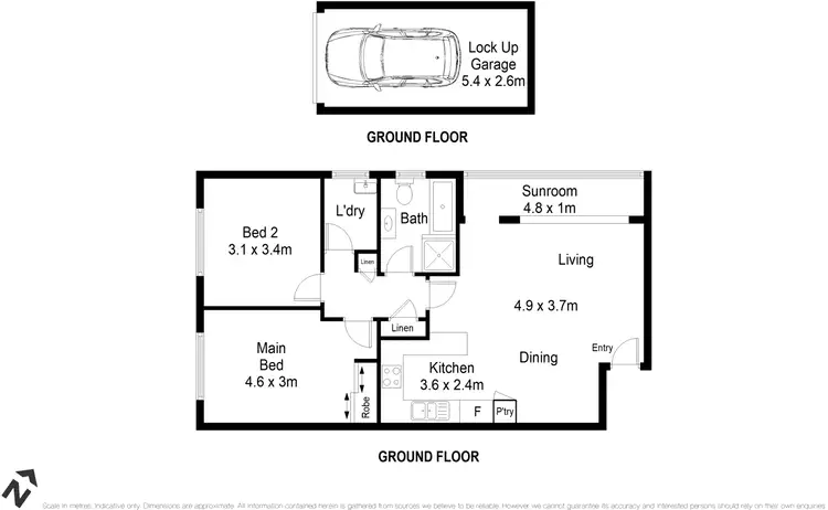 Floorplan of Homely apartment listing, 2/20 Ocean Street, Penshurst NSW 2222