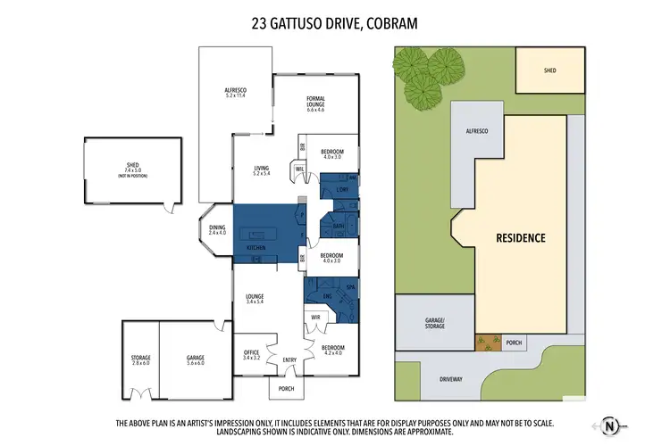 Floorplan of Homely house listing, 23 Gattuso Drive, Cobram VIC 3644