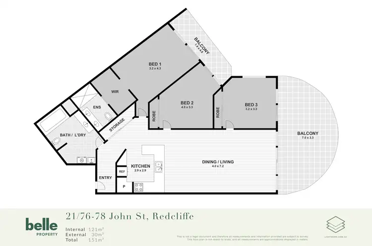 Floorplan of Homely unit listing, 21/76-78 John Street, Redcliffe QLD 4020