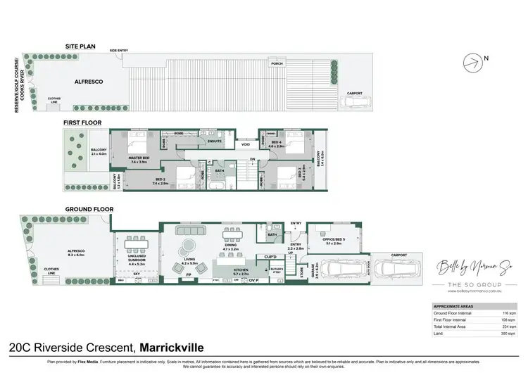 Floorplan of Homely semi-detached listing, 20C Riverside Crescent, Marrickville NSW 2204