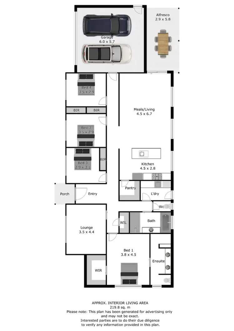 Floorplan of Homely house listing, 65 Freeman Crescent, Baranduda VIC 3691