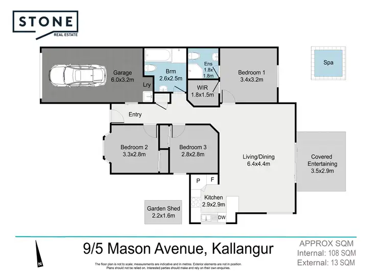 Floorplan of Homely townhouse listing, 9/5 Mason Avenue, Kallangur QLD 4503