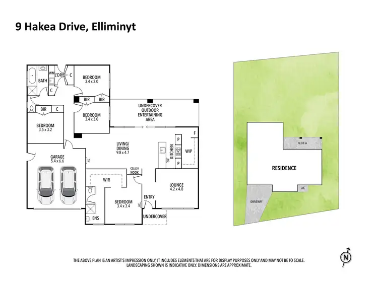 Floorplan of Homely house listing, 9 Hakea Drive, Elliminyt VIC 3250