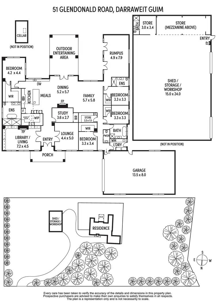 Floorplan of Homely house listing, 51 Glendonald Road, Darraweit Guim VIC 3756