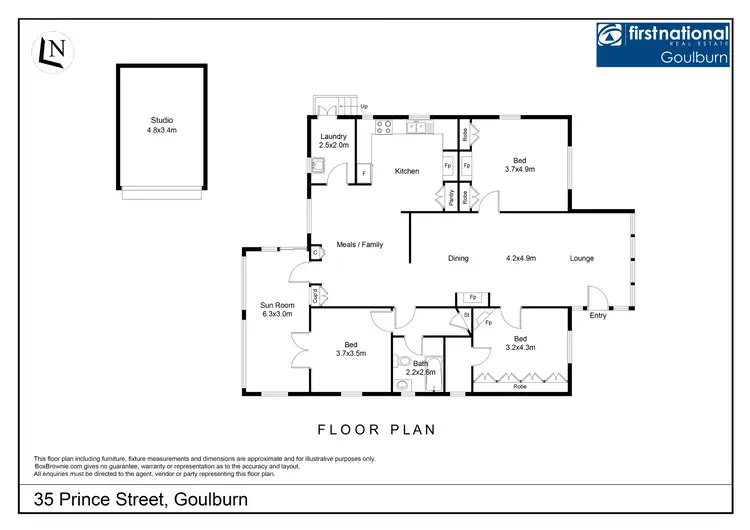 Floorplan of Homely house listing, 35 Prince Street, Goulburn NSW 2580