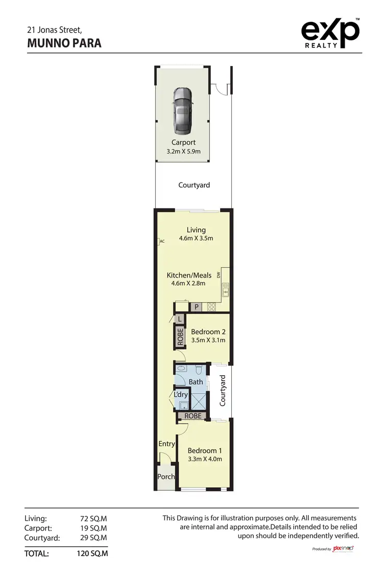 Floorplan of Homely townhouse listing, 21 Jonas Street, Munno Para SA 5115