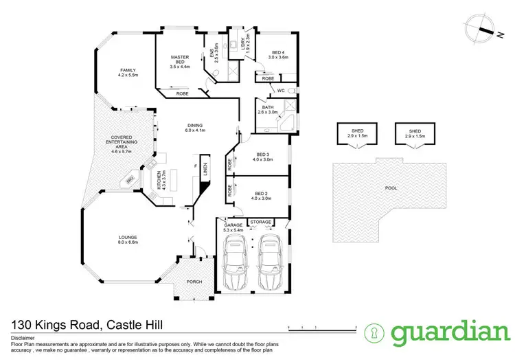 Floorplan of Homely house listing, 130 Kings Road, Castle Hill NSW 2154