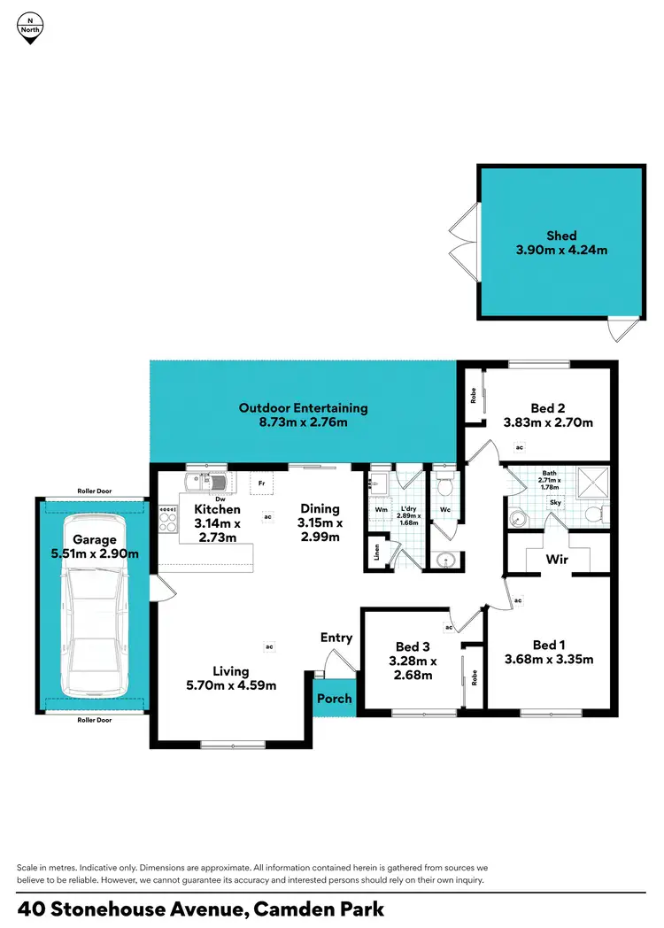 Floorplan of Homely house listing, 40 Stonehouse Avenue, Camden Park SA 5038