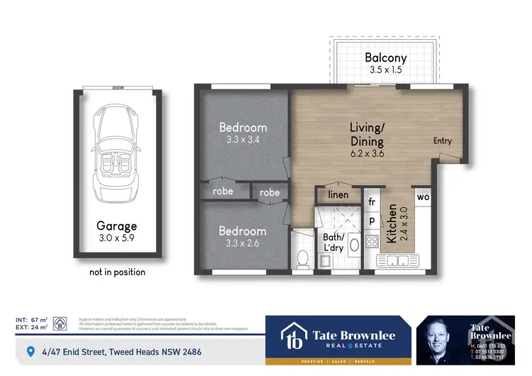 Floorplan of Homely unit listing, 4/47 Enid Street, Tweed Heads NSW 2485