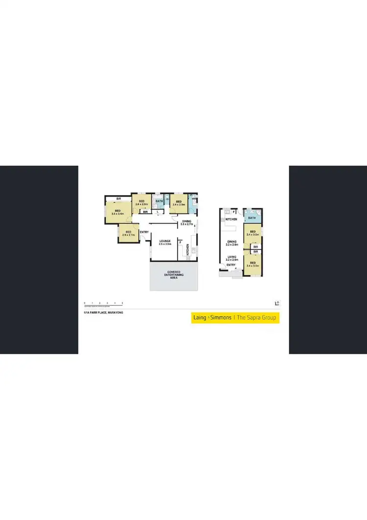 Floorplan of Homely house listing, 1 & 1A Parr Place, Marayong NSW 2148