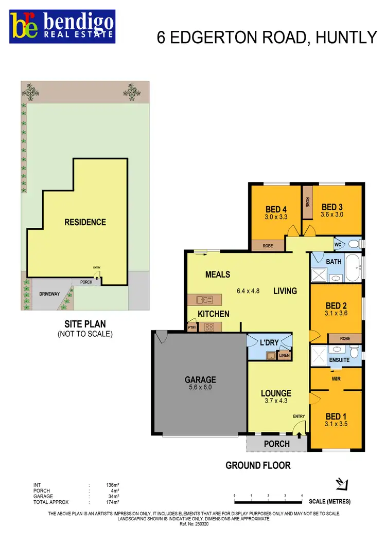 Floorplan of Homely house listing, 6 Edgerton Road, Huntly VIC 3551