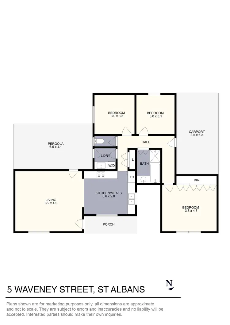 Floorplan of Homely house listing, 5 Waveney Street, St Albans VIC 3021