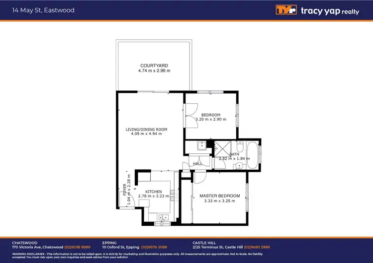 Floorplan of Homely unit listing, 1/14-14A May Street, Eastwood NSW 2122