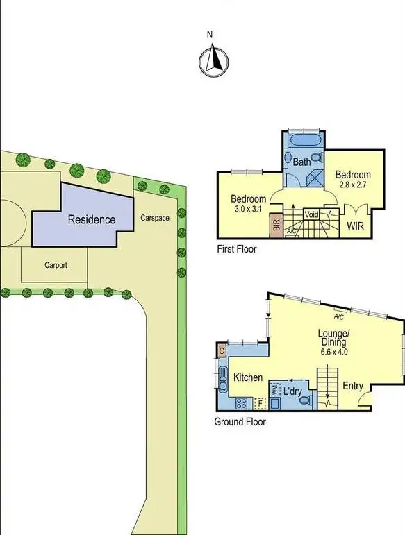Floorplan of Homely townhouse listing, 2/64 Jellicoe Street, Ivanhoe VIC 3079
