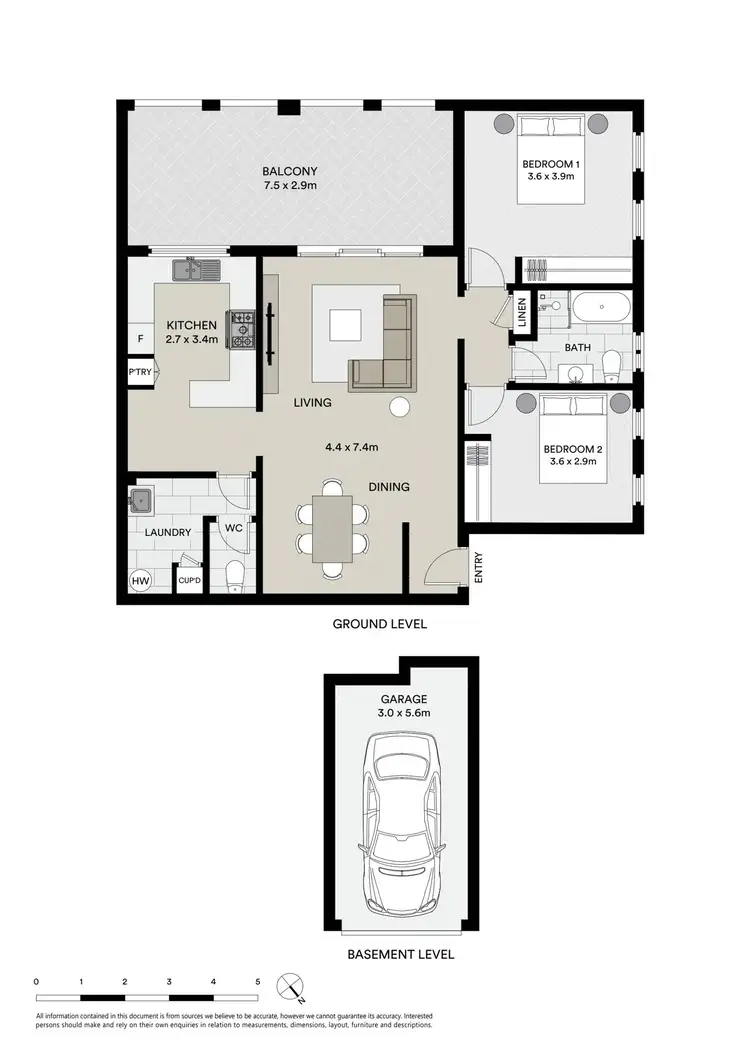 Floorplan of Homely unit listing, 5/2-6 Bond Street, Hurstville NSW 2220