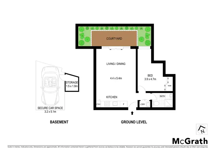 Floorplan of Homely apartment listing, 4/285 Barkly Street, St Kilda VIC 3182