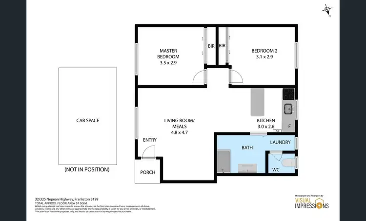 Floorplan of Homely unit listing, 32/325 Nepean Highway, Frankston VIC 3199
