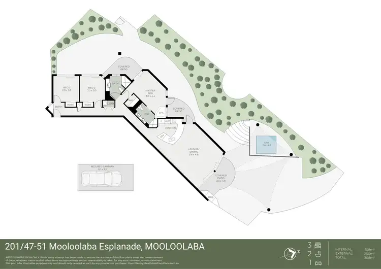 Floorplan of Homely unit listing, 201/47-51 Mooloolaba Esplanade, Mooloolaba QLD 4557