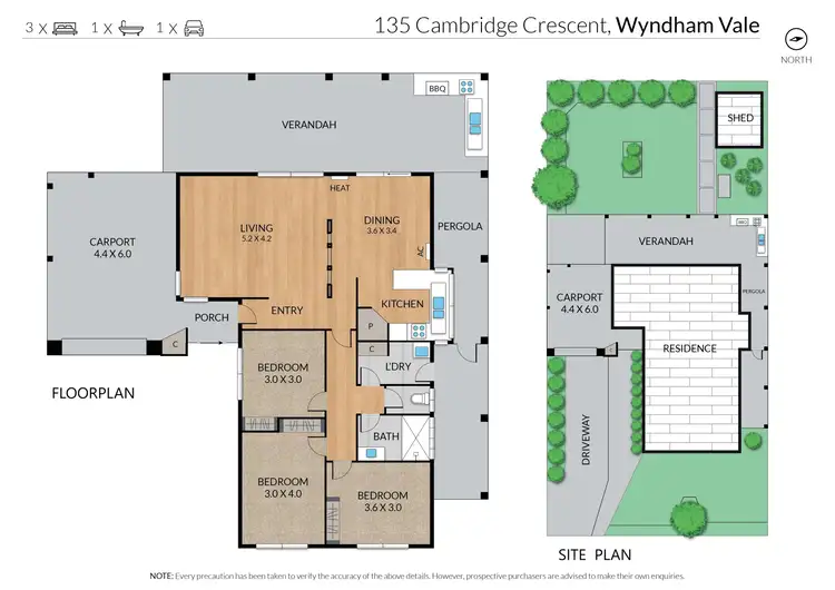 Floorplan of Homely house listing, 135 Cambridge Crescent, Wyndham Vale VIC 3024
