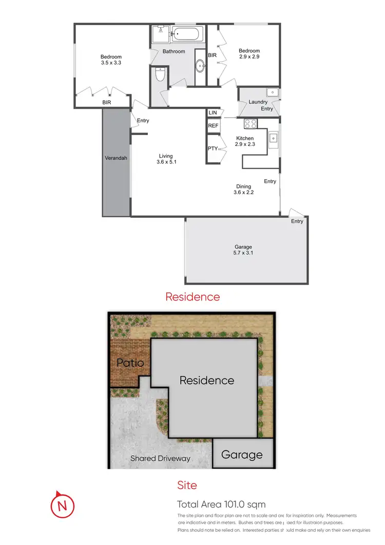 Floorplan of Homely unit listing, 2/11 O'Grady Avenue, Frankston VIC 3199
