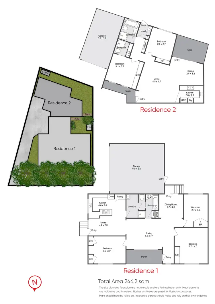 Floorplan of Homely house listing, 1 & 2/4 Goldborough Court, Frankston South VIC 3199