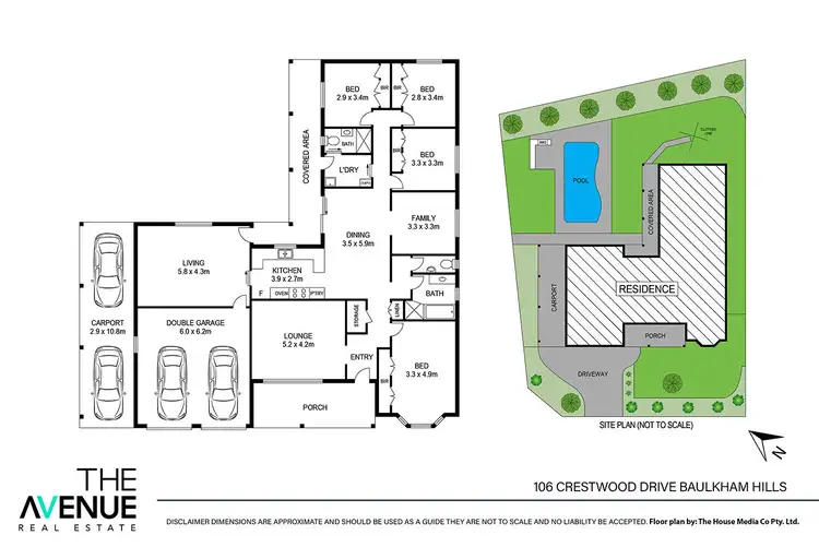 Floorplan of Homely house listing, 106 Crestwood Drive, Baulkham Hills NSW 2153