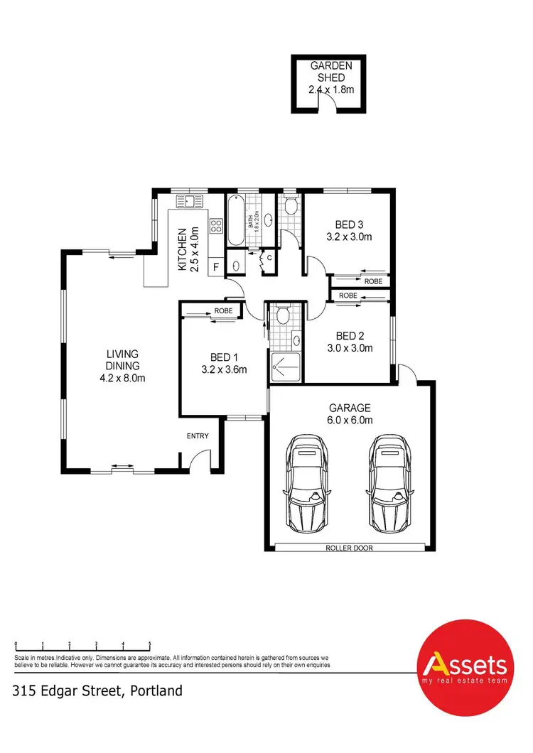 Floorplan of Homely house listing, 315 Edgar Street, Portland VIC 3305