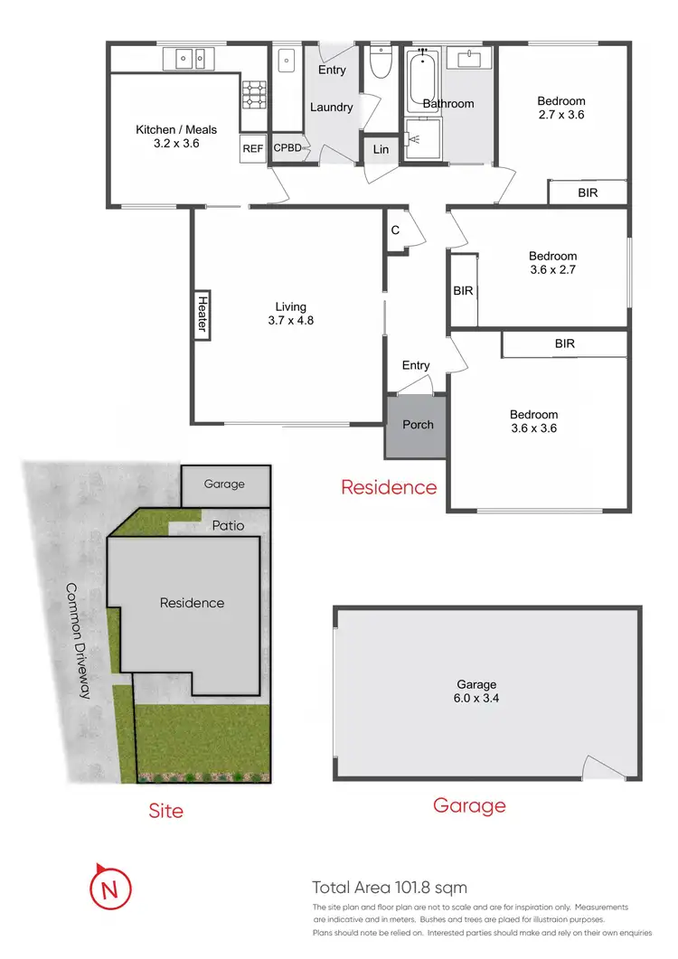 Floorplan of Homely unit listing, 1/39 Jacana Avenue, Frankston VIC 3199