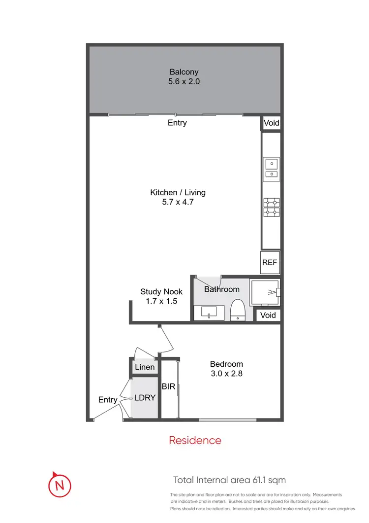 Floorplan of Homely house listing, 204/44 Beach Street, Frankston VIC 3199