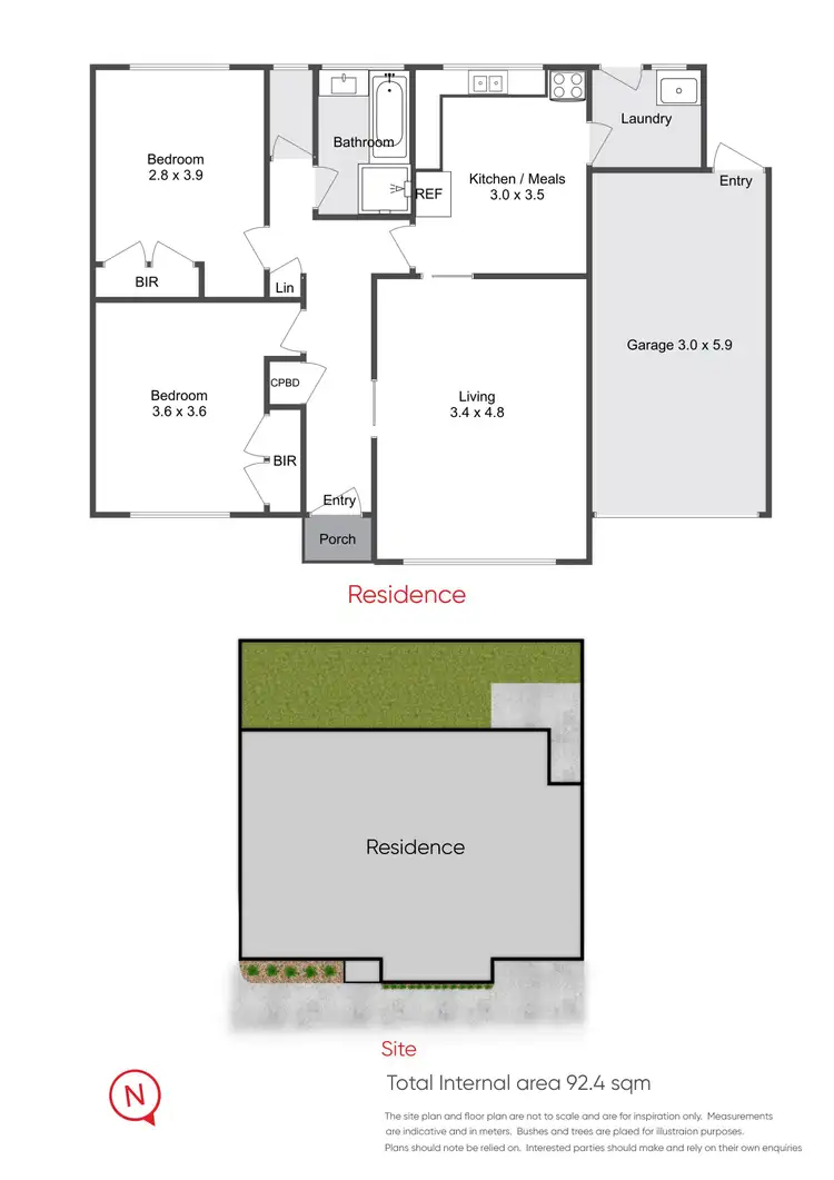 Floorplan of Homely unit listing, 2/2-4 Parer Street, Frankston VIC 3199