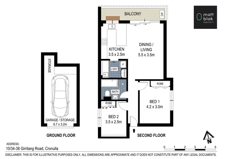 Floorplan of Homely apartment listing, 10/34-38 Girrilang Road, Cronulla NSW 2230